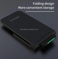 Chargeur sans fil 3 en 1 magnétique rapide pliable 15W Adaptateur sans fil portable 3 en 1 pour iPhone 14 15 16