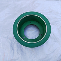 Jante de roue de moulin à riz de décortiqueur de tambour de fer de 6 ''x8.3/4 ''rouleau en caoutchouc de décortiqueur de riz