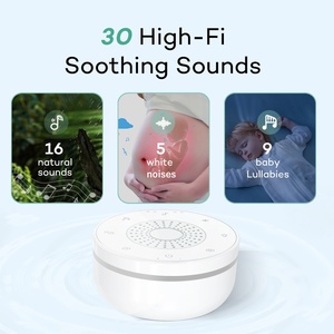 Solo 85g, luz nocturna de 5 colores, 30 sonidos relajantes, Control de volumen, <span class=keywords><strong>mejor</strong></span> ayuda para dormir, máquina de ruido blanco, altavoz portátil para bebé - Product Image 5