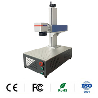 Mesin Penanda Laser Serat Mini Portabel Bench-Top Air Baru 20W DXF PLT BMP AI 3D Multifungsi