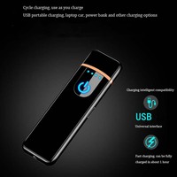 Briquet Mini USB Rechargeable Créatif Personnalisé, Cadeau Publicitaire pour Remise de Diplôme, Thanksgiving, Noël et Saint-Valentin