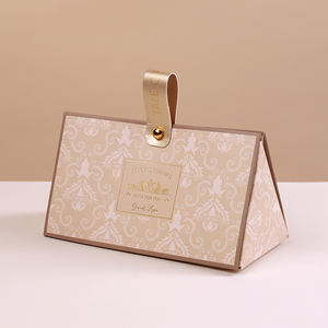 Piccolo invito di lusso per feste bomboniere confezione dolce regalo di nozze scatola di cioccolato con nastro - Product Image 5