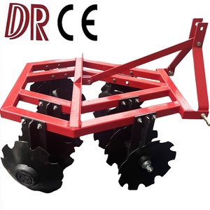 Herse à disques agricole traînée avec disques crantés de 16 pouces, 8 roulements, attache 3 points pour tracteur - Product Image 1