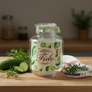 Fido <b>Glass</b> Jar With Wire Bail Lid 6 Pack Storage <b>Container</b> For Food Preservation - Product Image 3