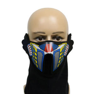 Grande Vente - Masque de mascarade Ecodi lumineux à LED activé par le son avec panneau EL et inverseur - Product Image 4