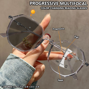 <span class=keywords><strong>Lunettes</strong></span> <span class=keywords><strong>de</strong></span> lecture <span class=keywords><strong>progressives</strong></span> multifocales <span class=keywords><strong>de</strong></span> haute qualité, style tendance, photochromiques, anti-lumière bleue, ultra-légères pour hommes et femmes - Product Image 3