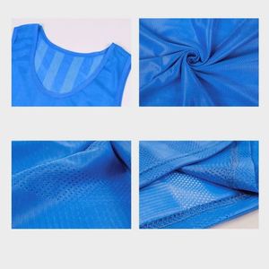 Wholesale Casual Pinstripe Ventmesh Quick Dry Breathable Air Circulating Marathon <b>Bib</b>-Ready Team <b>Training</b> Vest Athletic Singlet - Product Image 6