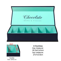Boîte cadeau de luxe personnalisée avec logo imprimé numériquement, étanche, pour bonbons, chocolats et macarons, avec doublure en mousse, recyclable