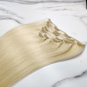 ต่อผมแบบคลิปหนีบ 100% ผมแท้รัสเซีย Remy ขายส่ง ผมต่อแบบคลิปหนีบอินเดียธรรมชาติไร้รอยต่อ - Product Image 6