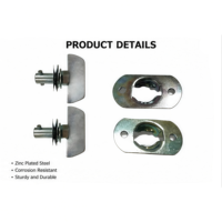 Loquet de sécurité professionnel en aluminium pour châssis d'armoire industrielle avec poignée en T et cylindre, accessoire d'usine