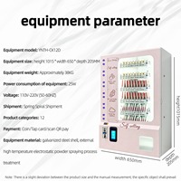 Distributeur automatique sans surveillance à 12 canaux avec écran tactile pour les produits en petits emballages