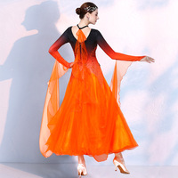 Robe de danse moderne, robe de danse de salon standard, robe de danse de valse, robe de danse sociale et de cha-cha, robe de danse carrée, costume de spectacle et de compétition à grande ampleur