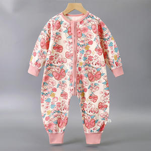 Saco de dormir grueso de invierno para bebé, mono de manga larga para bebé, mono para niño pequeño de 3 a 60 <span class=keywords><strong>meses</strong></span>, ropa de dormir acolchada de algodón cálido, pijamas para niños - Product Image 3