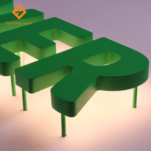 Insegne LED Retroilluminate Personalizzate in Verde - Lettere in Acrilico Illuminate per Negozi di Smoothie, Tè e Bar - Product Image 5