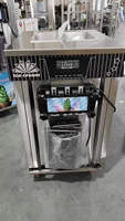 Machine à glace molle italienne haut de gamme pour usage commercial, options lait et fruits, construction en acier inoxydable, certifiée Energy Star