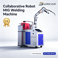 Robot collaboratif de soudage MIG sous gaz 350A 500A pour cellules de soudage de matériaux en acier, inox et aluminium