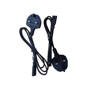 <span class=keywords><strong>Cable</strong></span> de Alimentación con Enchufe Británico a C7 (Figura 8), BS 1363, <span class=keywords><strong>Cable</strong></span> de CA de Cobre Negro, 13A 250V - Product Image 4