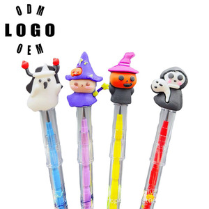 Matita a tema Halloween con zucca e <span class=keywords><strong>teschio</strong></span>, senza mina, standard, con disegni di cartoni animati di Halloween - Product Image 1