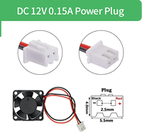 Ventilateur Speedfan 30x30x10mm 12V DC pour boîtier de commande industriel, armoire PLC, refroidissement de carte PCB