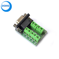 RS232 serie a Terminal DB9 conectores 9pin DB9 macho hembra adaptador señales Terminal módulo cabeza hembra