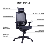 Chaise de bureau ergonomique haut de gamme en maille, pivotante et inclinable, avec dossier dynamique, soutien lombaire réglable, accoudoirs 4D, pour espace de travail, vente en ligne, OEM