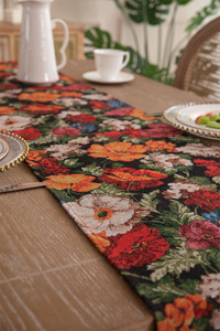 Runner da tavolo con perline floreali in stile etnico bohémien estate Anne all'ingrosso - Product Image 4