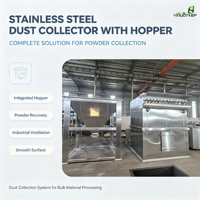 Collecteur de poussière en acier inoxydable de fabrication directe, livraison rapide pour l'extraction de poussière multi-scènes