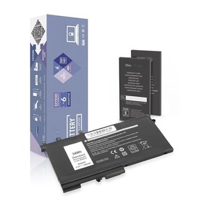แบตเตอรี่ - แบตเตอรี่ที่ใช้ร่วมกันได้กับแล็ปท็อป Latitude E5280 ขนาด 11.4V และ 3000 mAh เหมาะสำหรับการเพิ่มระยะเวลาการใช้งานของอุปกรณ์ของคุณ - Product Image 1