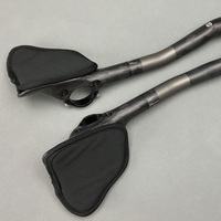 Stang Sepeda Road Bike Aero Bars, Stang Karbon untuk Sepeda Gunung, Stang MTB, Stang TT Aerobar Bullhorn