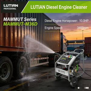 Idropulitrice Diesel ad Altissima Pressione 250 bar, Macchina per <span class=keywords><strong>Lavaggio</strong></span> <span class=keywords><strong>Auto</strong></span> Commerciale 18L/min, <span class=keywords><strong>Motore</strong></span> 10HP - Product Image 1