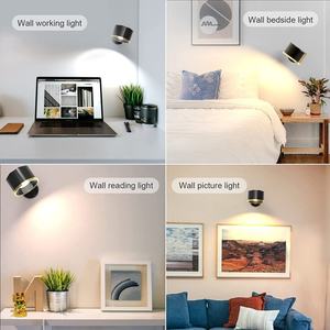 Applique murale à batterie rechargeable, orientable à 360°, sans fil, LED, pour éclairage de tableaux et d'armoires - Product Image 2