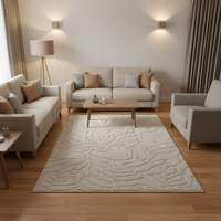 Großhandel Maßgefertigter Moderner Geometrischer Mikrofaser-Jacquard-Teppich |   Maschinell gefertigt, rutschfest, umweltfreundlich, maschinenwaschbar