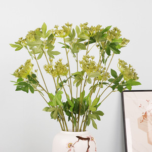 Flores Artificiales de Encaje, Ramo de 2 Cabezas, Alta Simulación, Plástico, Decoración para el Hogar - Product Image 1