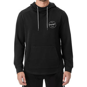 Venta al por mayor de cuello alto otoño sudaderas Slim Fit ligero Casual Street Wear cuello alto hombres Sudadera con capucha con Bolsillo grande - Product Image 6