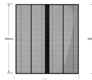 Pantalla LED Transparente de Precisión de 1000x1000 mm para Gabinetes Estándar - Product Image 1