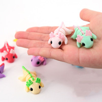 Figurine d'axolotl articulée imprimée en 3D, jouet animal flexible en PLA mat, breloque de sac, pendentif esthétique Y2K, articles cadeaux en gros