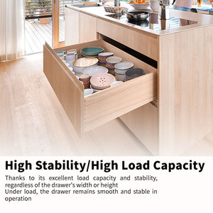 Blum1 760H Full Extension Drawer Slide Set with Soft-Close Dynamic Load Capacity: 40 Kg Multiple Lengths Available - Product Image 4