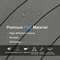 Panneaux muraux 3D modernes en PVC WPC auto-adhésifs, motif bois, imperméables, ignifuges, anti-moisissures et anti-humidité pour