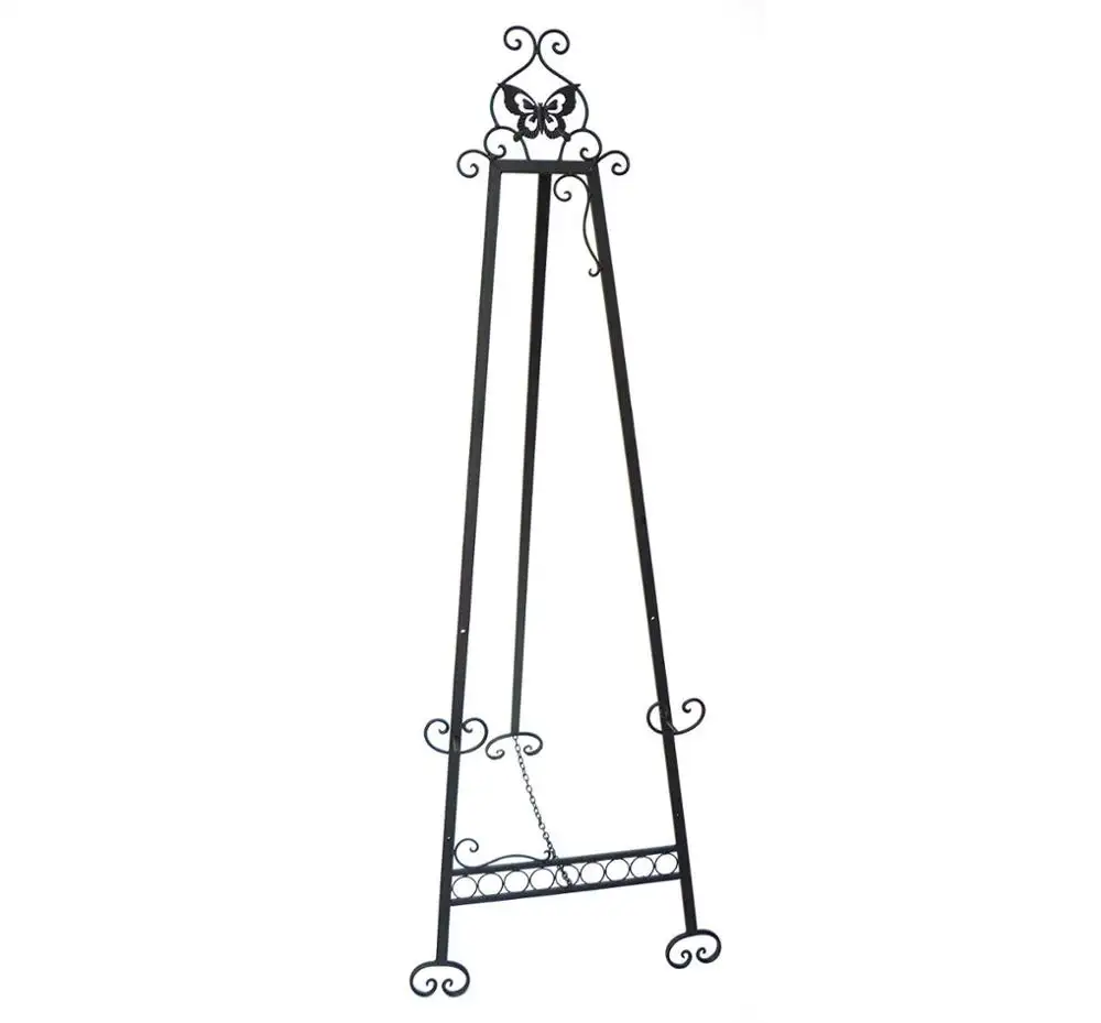 Металлический мольберт, кованая железная напольная подставка для витрины, художественное оформление, зеркало, картины в рамке