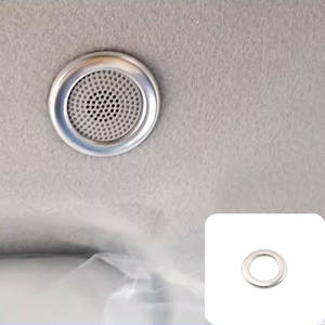 <span class=keywords><strong>2018</strong></span> <span class=keywords><strong>Stonic</strong></span> OEM piezas interiores de acero inoxidable altavoz de techo Pequeño anillo brillante decorativo Kits interiores de acero inoxidable automotriz - Product Image 2