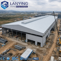 Bâtiment d'usine en structure acier préfabriquée sur mesure pour applications d'entrepôt, d'atelier et de stockage – Conception gratuite