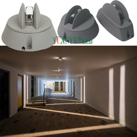 Applique murale extérieure en aluminium 4W LED étanche, angle de faisceau 180°, contrôlée DMX512/WiFi, température de couleur RGBW 3000K-6500K, verre trempé