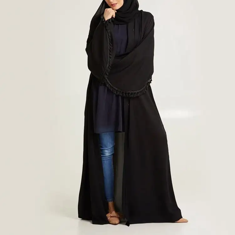 Новейший дизайн, ткань из полиэстера и микрофибры, мусульманская одежда, модное пальто, Русалка, абайя, оптовая продажа