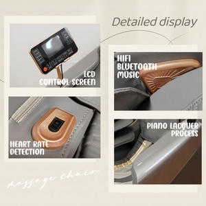 Mini silla de masaje de lujo a precio barato de fábrica 5d gravedad cero silla de masaje eléctrica de cuerpo completo con tacto humano como se ve en la TV - Product Image 5