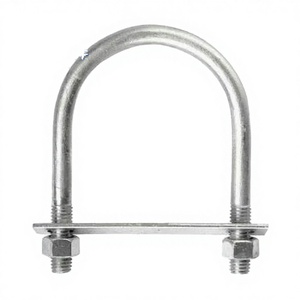 Boulons en U en acier inoxydable de marque WISINE, norme DIN, avec rondelles et écrous, finition brute, tailles M3-M530, grade 4.8-12.9, longueur 12mm - Product Image 4