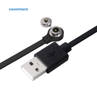 Connecteur magnétique USB plat, 2 broches, 7.4mm, étanche, haute qualité, livraison gratuite