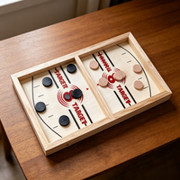 Jeu de hockey sur table en bois interactif et éducatif OEM ODM Fast Sling Puck – Jeu de société pour enfants, idéal comme cadeau