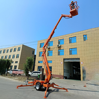 Plateforme élévatrice araignée compacte 18m Grande disponibilité en espace restreint pour les escaliers Construction d'églises