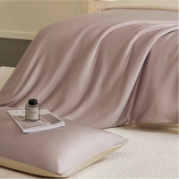 Parure de lit de luxe en couleur unie, taille King Size, 100 % Lyocell, douce pour la peau, ensemble de draps très demandé