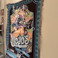 Tapiz Personalizado de Anime Berserk, Manta de Jacquard Tejida de Poliéster y Algodón, Cubre Sofá, Decoración para Sala de Estar, Diseño de Avión Cuatro